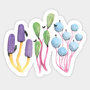 Mushrooms 1 :: Flowers and Fungi Sticker